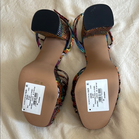 Kurt Geiger Colorful Strappy Platform Heels - Picture 6 of 10